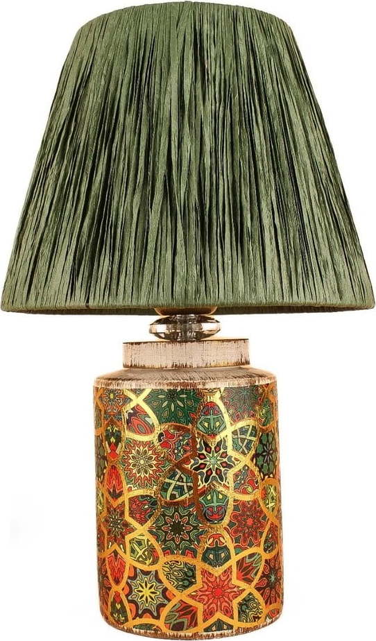Zelená stolní lampa (výška 38 cm) Alev – Opviq lights Opviq lights