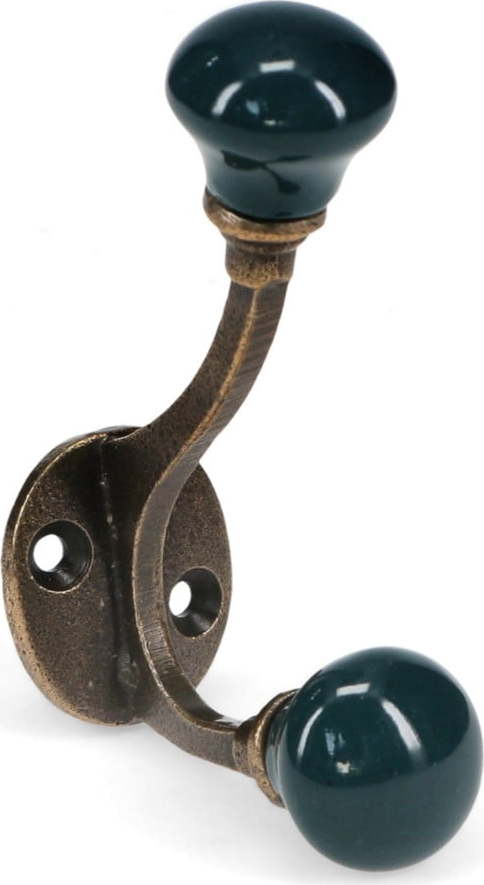 Tmavě modrý kovový nástěnný věšák 3 cm – Rex London Rex London