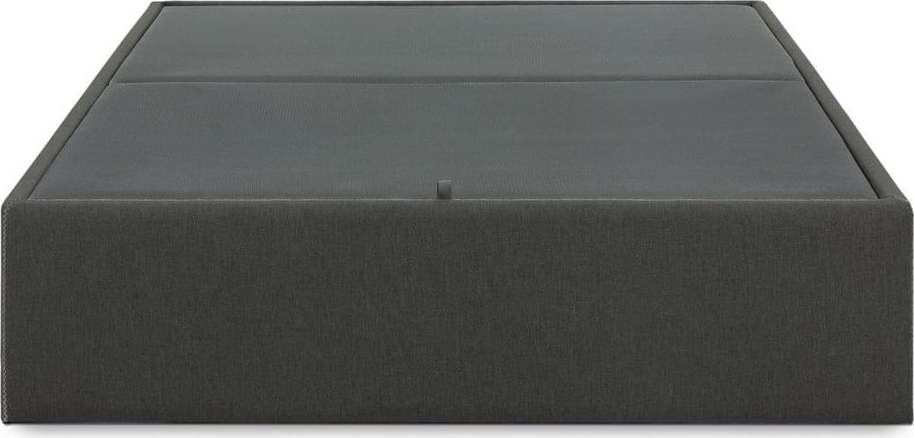 Černá čalouněná dvoulůžková postel s úložným prostorem 180x200 cm Matters – Kave Home Kave Home