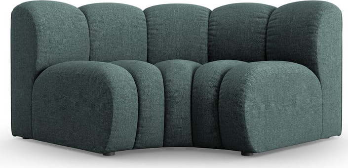 Tyrkysový žinylkový modul pohovky (variabilní roh) Lupine – Micadoni Micadoni