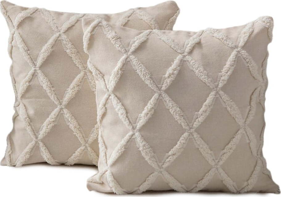 Povlaky na polštáře v sadě 2 ks 43x43 cm Tuffet – Mioli Decor Mioli Decor