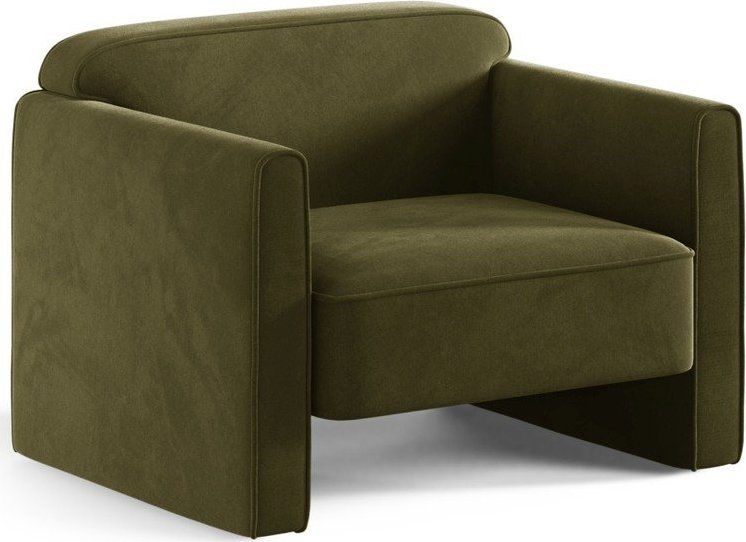 Zelené sametové křeslo Abby – Micadoni Micadoni