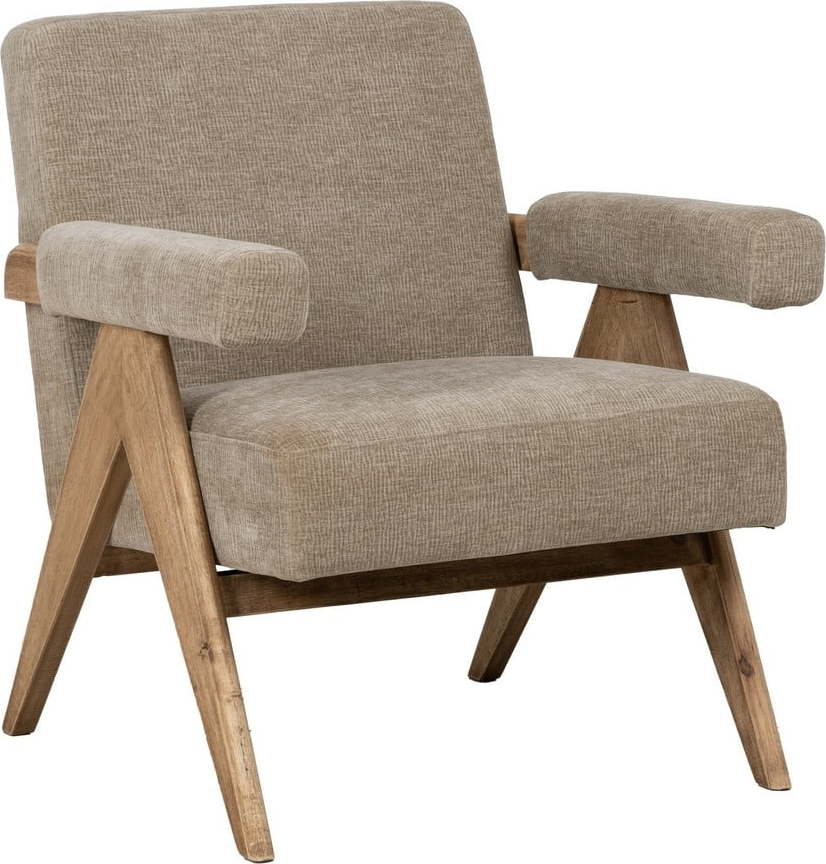 Béžové žinylkové křeslo Rest – Ixia Ixia