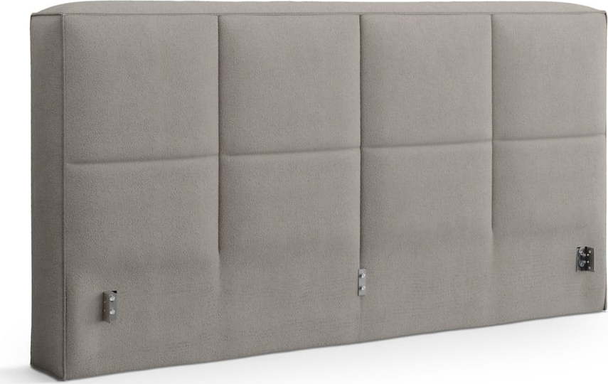 Světle šedé čalouněné čelo postele 209x100 cm Darren – Micadoni Micadoni
