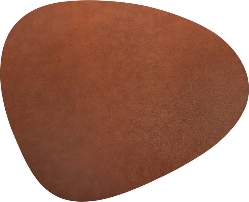 Koňakově hnědá kůže 115x135 cm Curve XXXL Bull – LIND DNA Lind DNA
