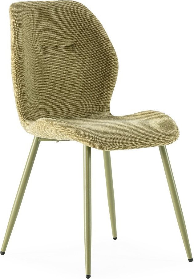 Zelené čalouněné jídelní židle v sadě 4 ks Ansu – Marckeric Marckeric