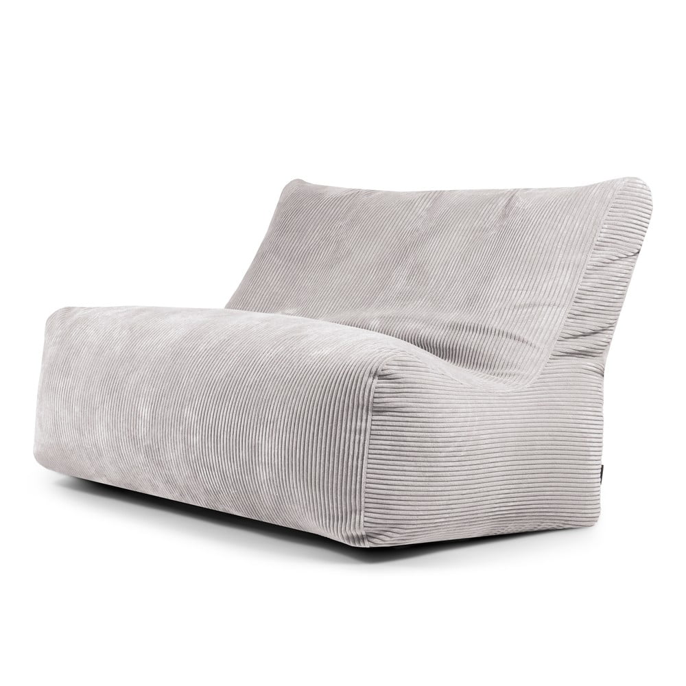 Světle šedý manšestrový sedací vak Sofa Seat Lounge – SLOWDOWN SLOWDOWN