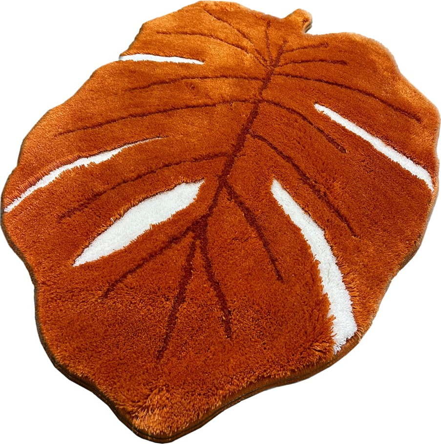 Oranžová koupelnová předložka 80x120 cm Frunze – Foutastic Foutastic