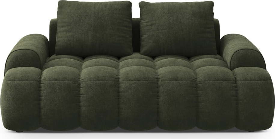 Zelená sametová pohovka 175 cm Linz – Cosmopolitan Design Cosmopolitan design