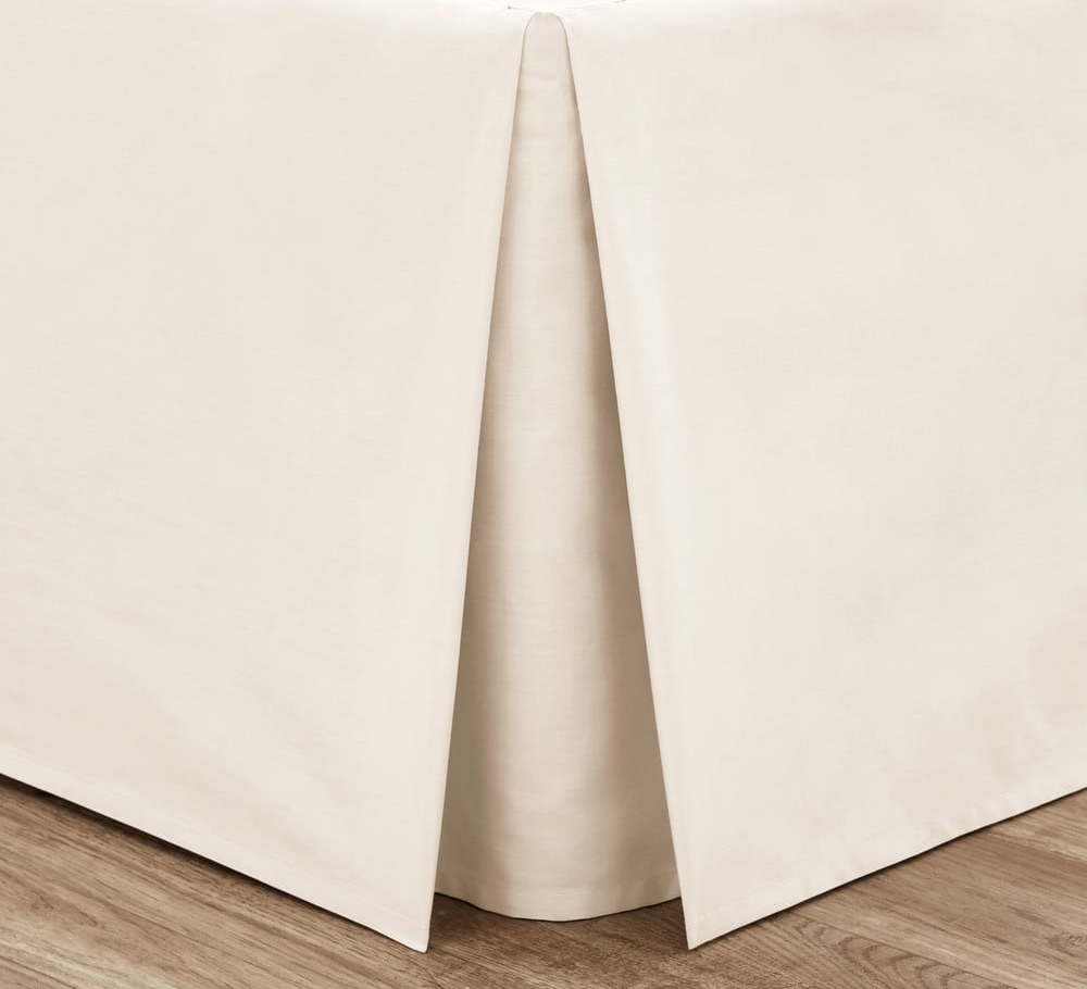 Krémový perkálový potah na rám postele 135x190 cm Easy Iron Percale – Catherine Lansfield Catherine Lansfield