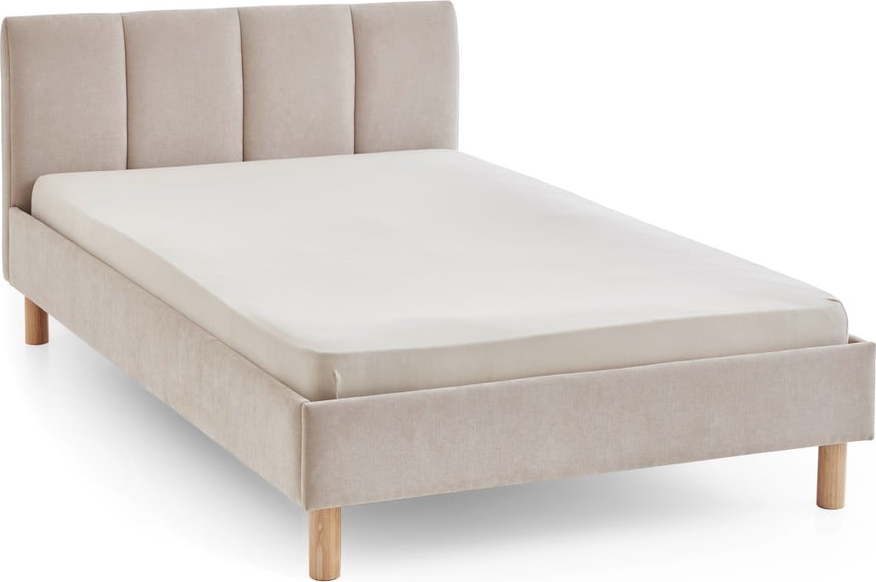 Béžová čalouněná dvoulůžková postel bez roštu 140x200 cm Joker – Meise Möbel Meise Möbel