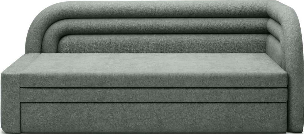 Zelená žinylková rozkládací/s úložným prostorem pohovka pravý roh 223 cm Fabillo – ELTAP ELTAP