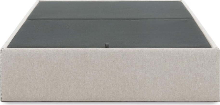 Béžová čalouněná dvoulůžková postel s úložným prostorem 160x200 cm Matters – Kave Home Kave Home