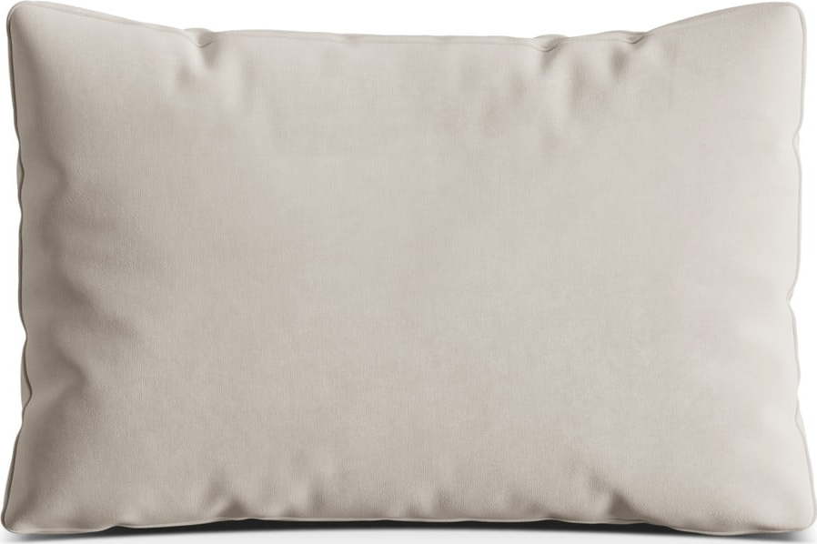 Béžový sametový polštář na gauč Kemi – Cosmopolitan Design Cosmopolitan design