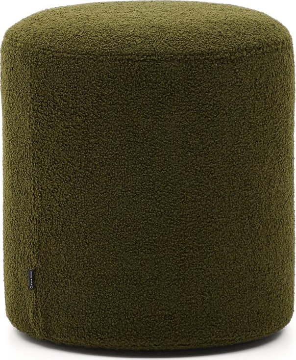 Zelený taburet z textilie bouclé Kaeli – Kave Home Kave Home