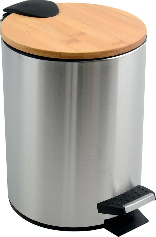 Nášlapný ocelový odpadkový koš v matně stříbrné barvě 5 l Adonis – Spirella SPIRELLA