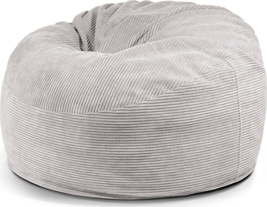 Světle šedý manšestrový sedací vak Om 110 – SLOWDOWN SLOWDOWN