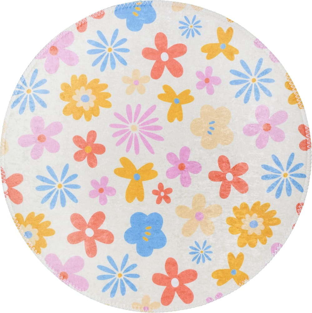 Pratelný dětský koberec ø100 cm Joyfull Garden – Vitaus Vitaus