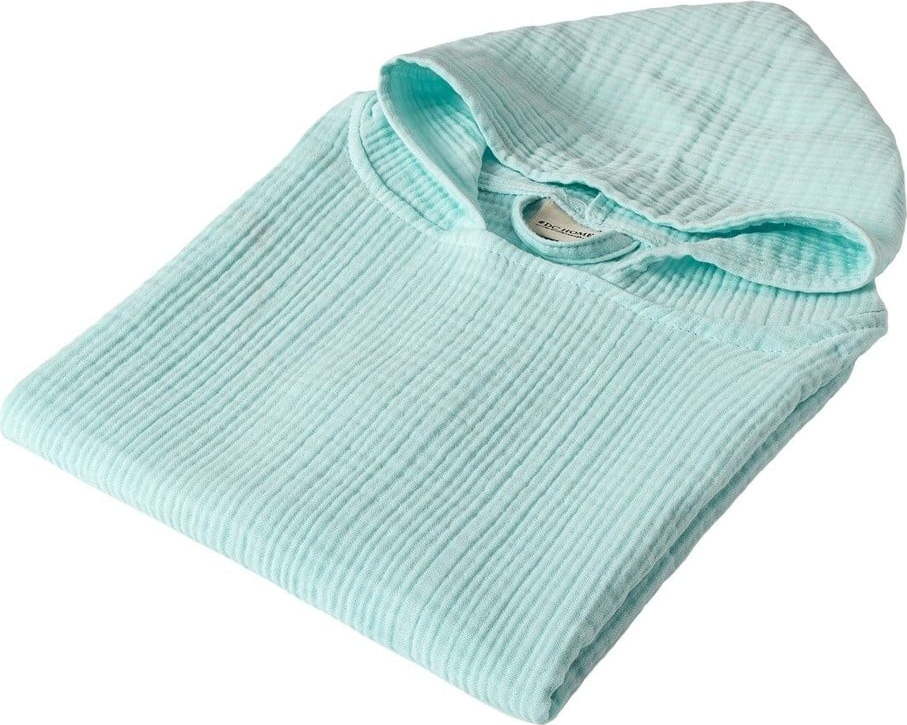 Mušelínové dětské pončo v mentolové barvě Juno – Foutastic Foutastic