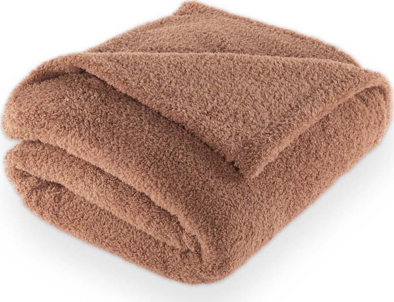 Hnědá deka z mikroplyše 150x200 cm Cocoon – Tiseco Home Studio Tiseco Home Studio