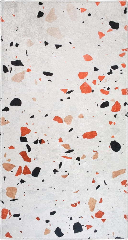 Oranžový/slonovinový pratelný koberec 60x100 cm Italian Stone – Vitaus Vitaus