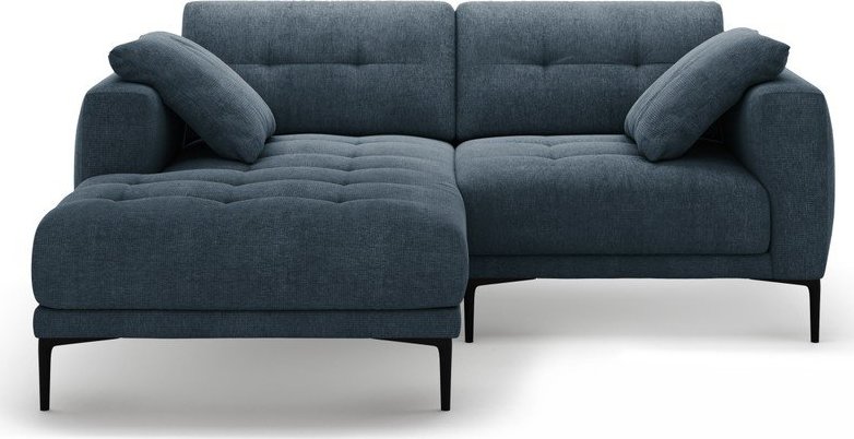 Tmavě modrá rohová pohovka (levý roh/s lenoškou) Bemy – Micadoni Micadoni