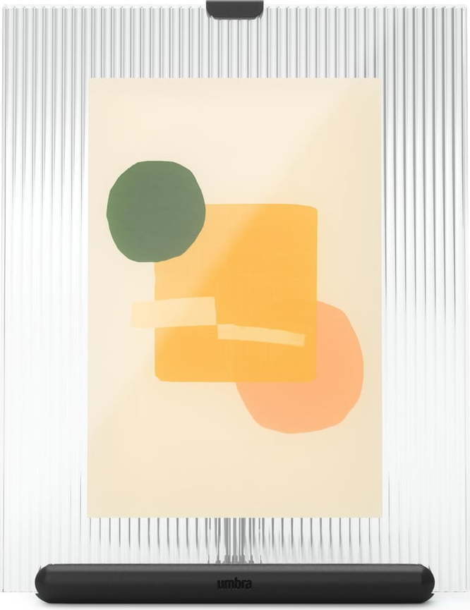 Černý skleněný stojací rámeček 16x20 cm Flute – Umbra Umbra