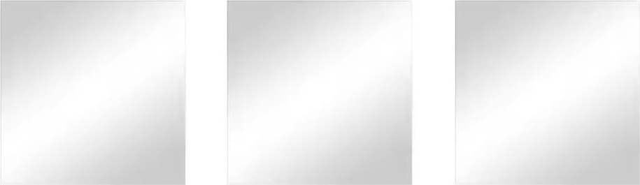 Nástěnná zrcadla v sadě 3 ks 30x30 cm – MSV MSV