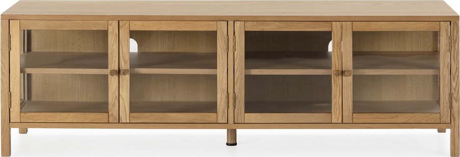 TV stolek v dekoru dubu v přírodní barvě 160x50x40 cm Ceci – MOME Mome