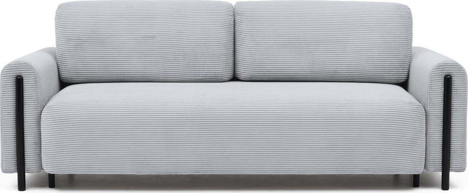 Šedá manšestrová rozkládací/s úložným prostorem pohovka 244 cm Arcadova – ELTAP ELTAP