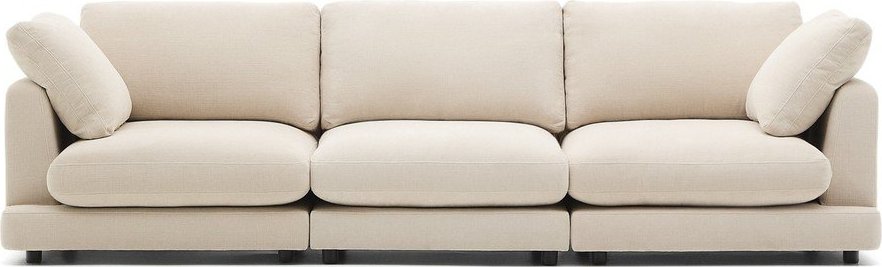 Béžová žinylková pohovka 300 cm Gala – Kave Home Kave Home