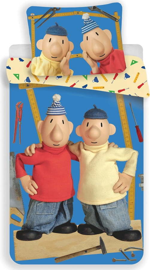 Bavlněné dětské povlečení na jednolůžko 140x200 cm Pat a Mat – Jerry Fabrics Jerry Fabrics