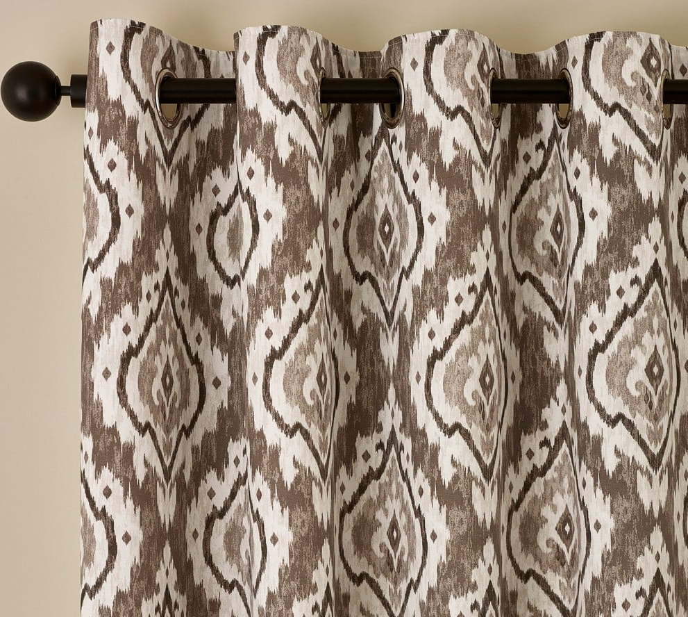 Hnědé závěsy v sadě 2 ks 168x137 cm Suri Geo – Pineapple Elephant Pineapple Elephant