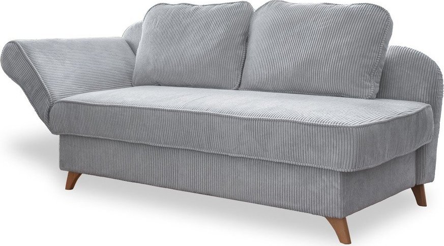 Světle šedá manšestrová lenoška (levý roh) Chic Charlotte – Miuform Miuform