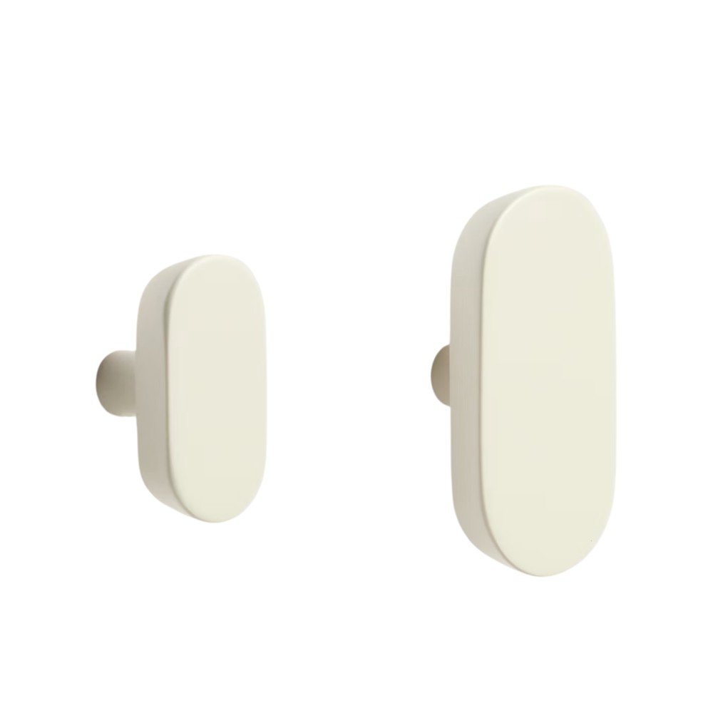 Krémové nástěnné háčky v sadě 2 ks nerezové Arely – Kave Home Kave Home