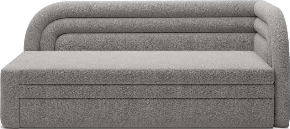 Šedá rozkládací/s úložným prostorem pohovka z textilie bouclé pravý roh 223 cm Fabillo – ELTAP ELTAP