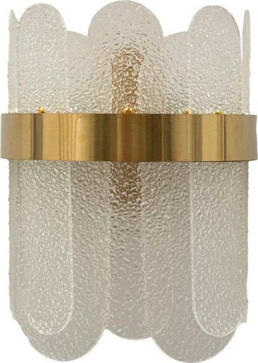 Skleněné nástěnné svítidlo ve zlaté barvě Gris – Mauro Ferretti Mauro Ferretti