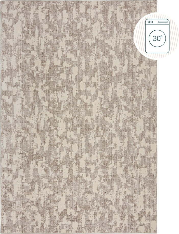Šedobéžový pratelný koberec 194x290 cm Connely – Flair Rugs Flair Rugs