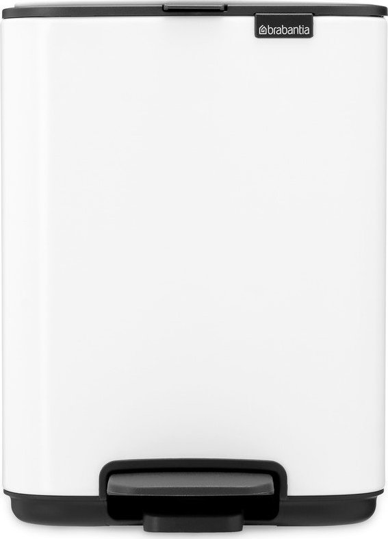 Bílý nášlapný ocelový odpadkový koš 4 l Bo – Brabantia Brabantia