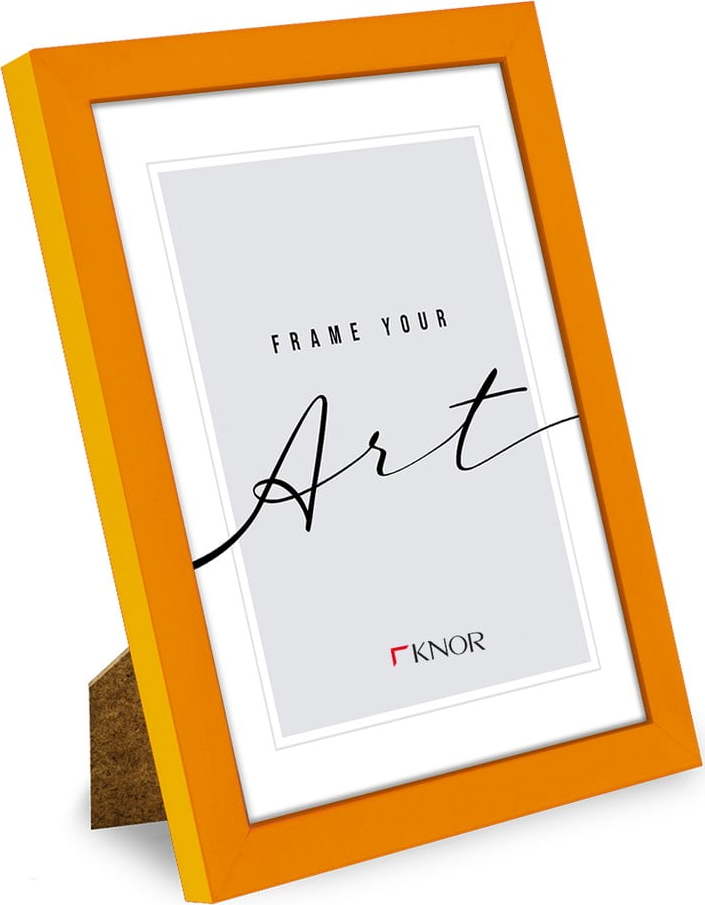 Oranžový rámeček na zeď 32x42 cm – knor knor