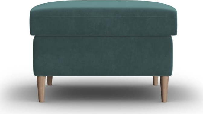 Sametová podnožka v petrolejové barvě Kyoto – Cosmopolitan Design Cosmopolitan design