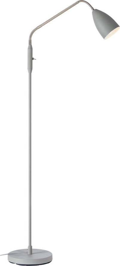 Šedá LED stmívatelná stojací lampa s kovovým stínidlem (výška 140 cm) Patro – Markslöjd Markslöjd