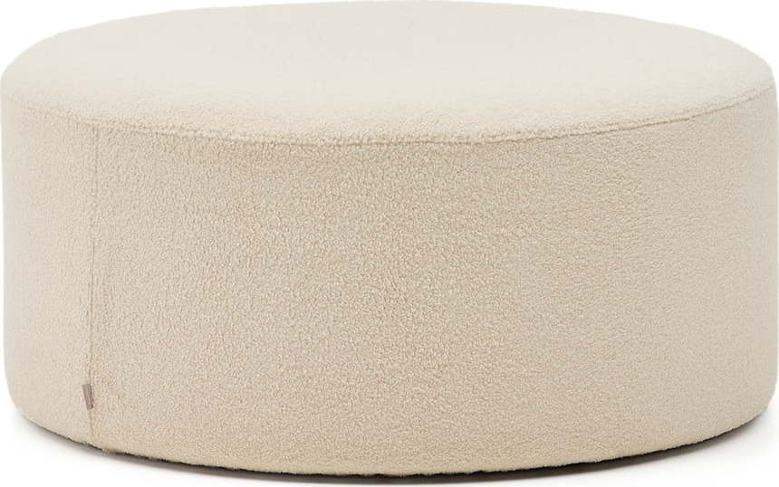 Krémový taburet z textilie bouclé Kaeli – Kave Home Kave Home