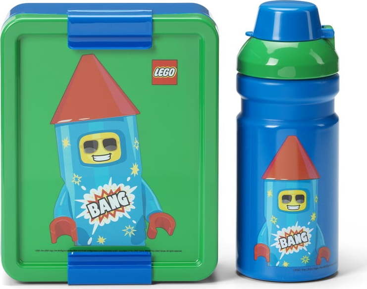 Dětský svačinový box s lahví Rocket – LEGO® LEGO