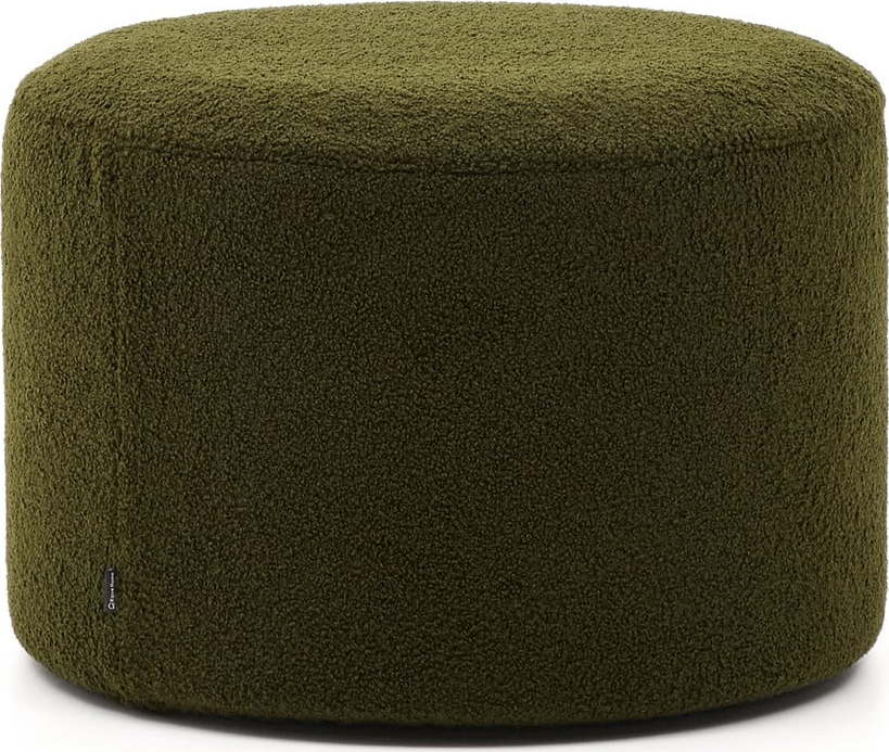 Zelený taburet z textilie bouclé Kaeli – Kave Home Kave Home