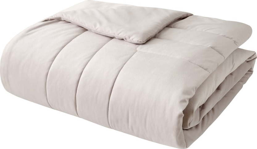 Krémový sametový prošívaný přehoz 220x230 cm Bridgerton Regal Velvet – Catherine Lansfield Catherine Lansfield