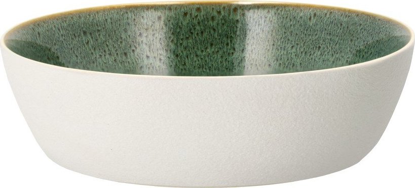 Bílá/zelená miska z kameniny 850 ml Gastro White/Green – Bitz Bitz