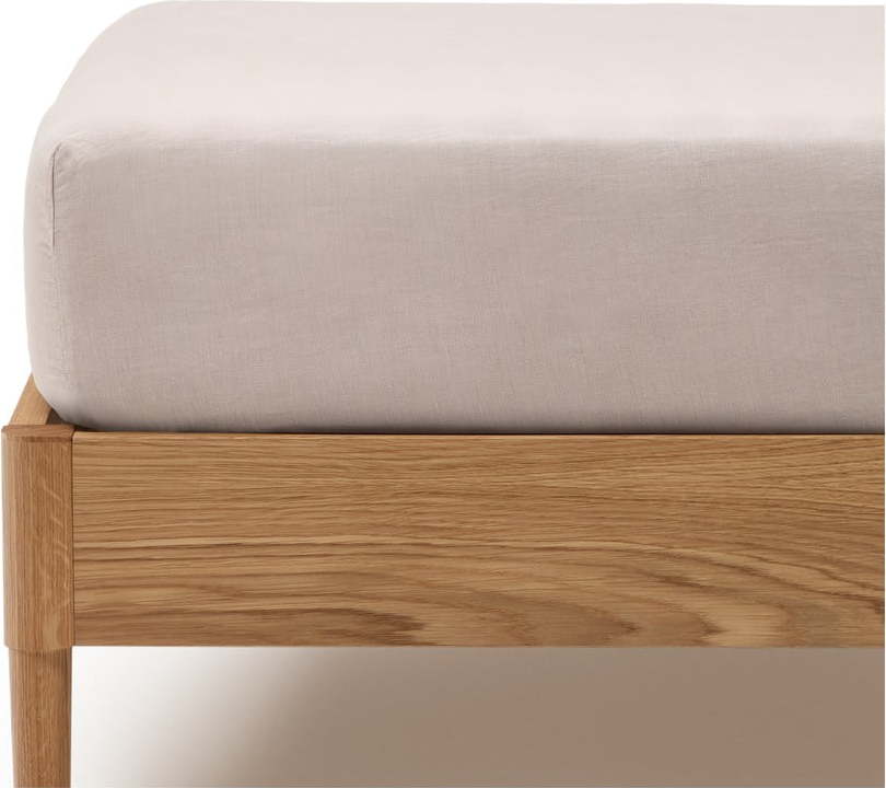 Napínací bavlněné prostěradlo taupe 90x200 cm Simmel – Kave Home Kave Home