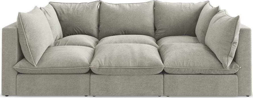 Světle šedá pohovka 255 cm Manao – Makamii Makamii