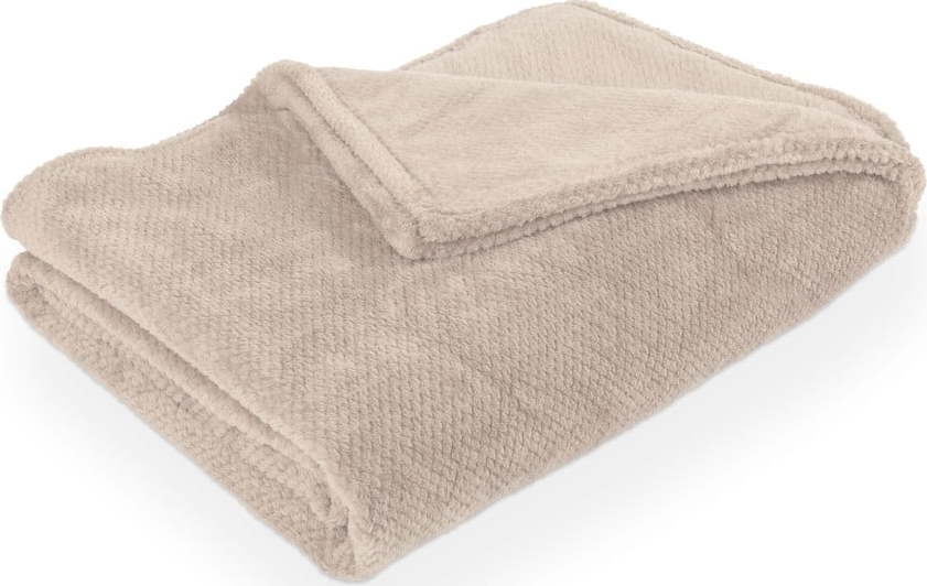 Taupe deka z mikroplyše 150x200 cm Pippa – Tiseco Home Studio Tiseco Home Studio